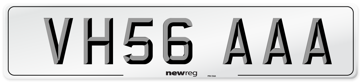 VH56 AAA Number Plate from New Reg